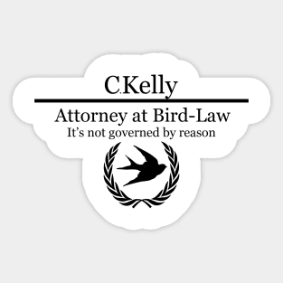 Charlie Kelly Bird Law Sticker